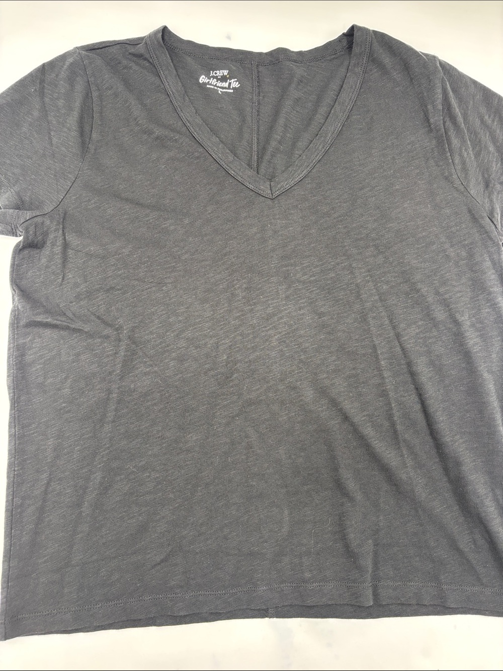 J.Crew Girlfriend Tee in Black